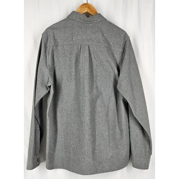 EDDIE BAUER MEN'S GRAY LONG SLEEVE COTTON SHIRT - SIZE MEDIUM - ITEM# 1624871 - Picture 2 of 9